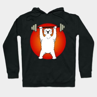 Powerlifting Polar Bear Hoodie